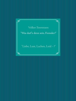 cover image of "Was darf's denn sein, Fremder?"